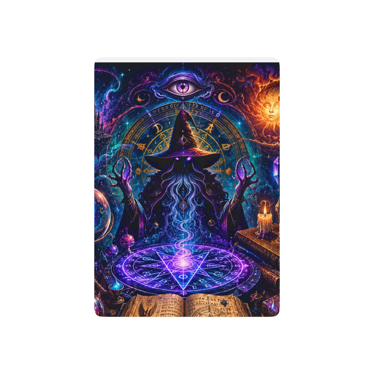 Mystic Wizard Tarot Artwork Poker Playing Cards | Occult Astrological Deck
