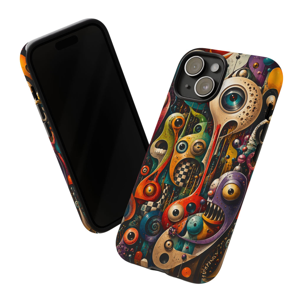Surreal Monster Art Phone Case — Colorful Abstract Creature Design