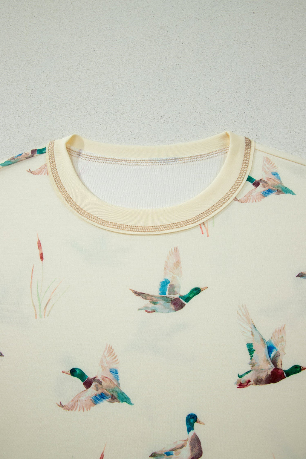 Mallard Duck Oversized Tee & Elastic Shorts Set