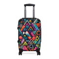Geometric Neon Carry-On Suitcase