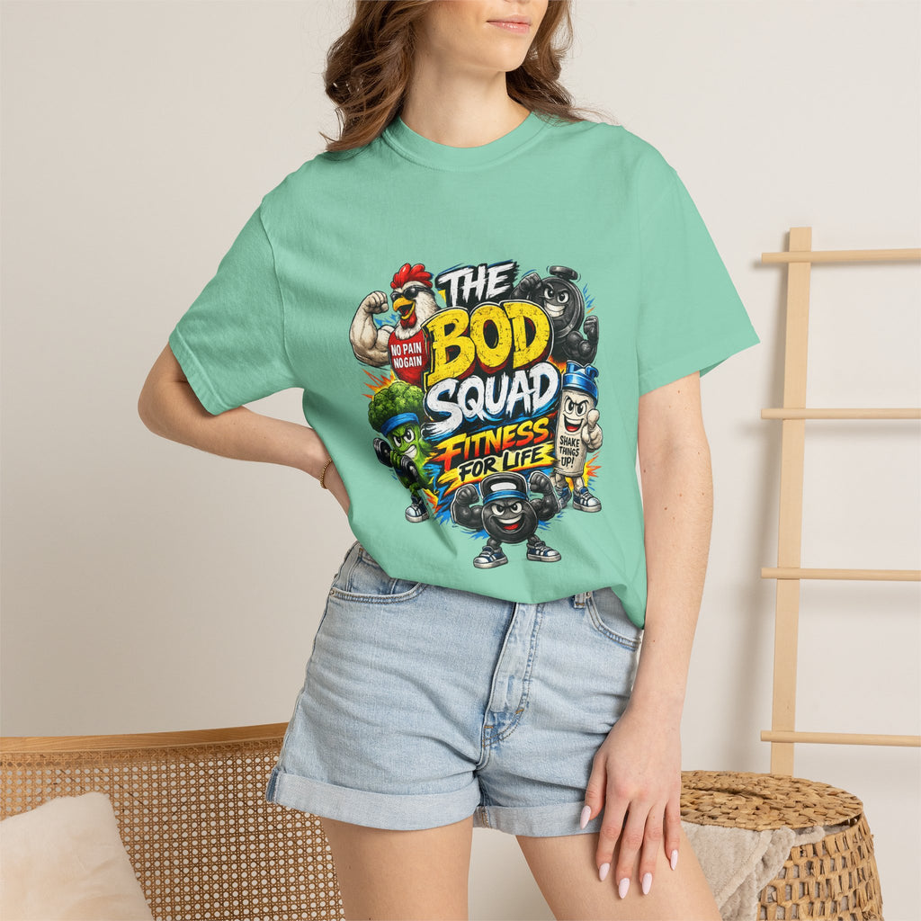 The Bod Squad Fitness For Life T-Shirt | Cartoon Gym Characters