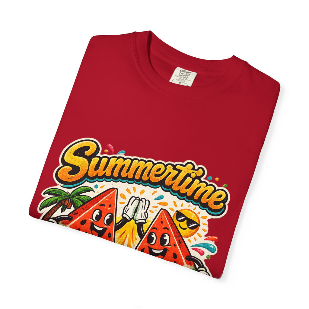 Summertime Fun Time Watermelon Graphic T-Shirt