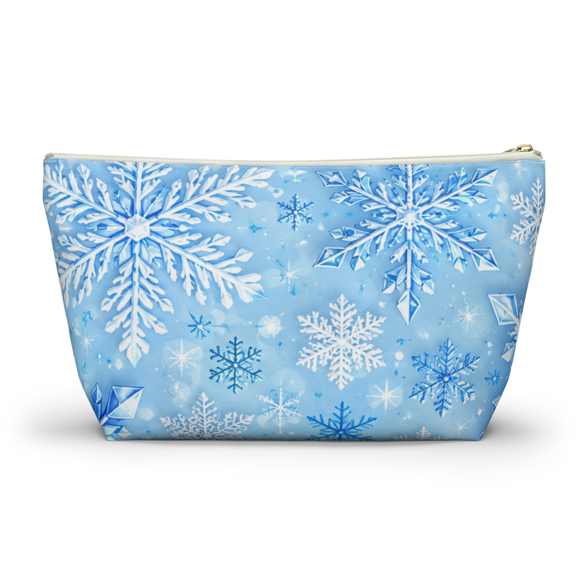 Snowflake Cosmetic Pouch — Winter Accessory Bag for Travel & Gifts