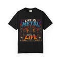 Life Is Metal graphic T-shirt | Metal Is Life band tee