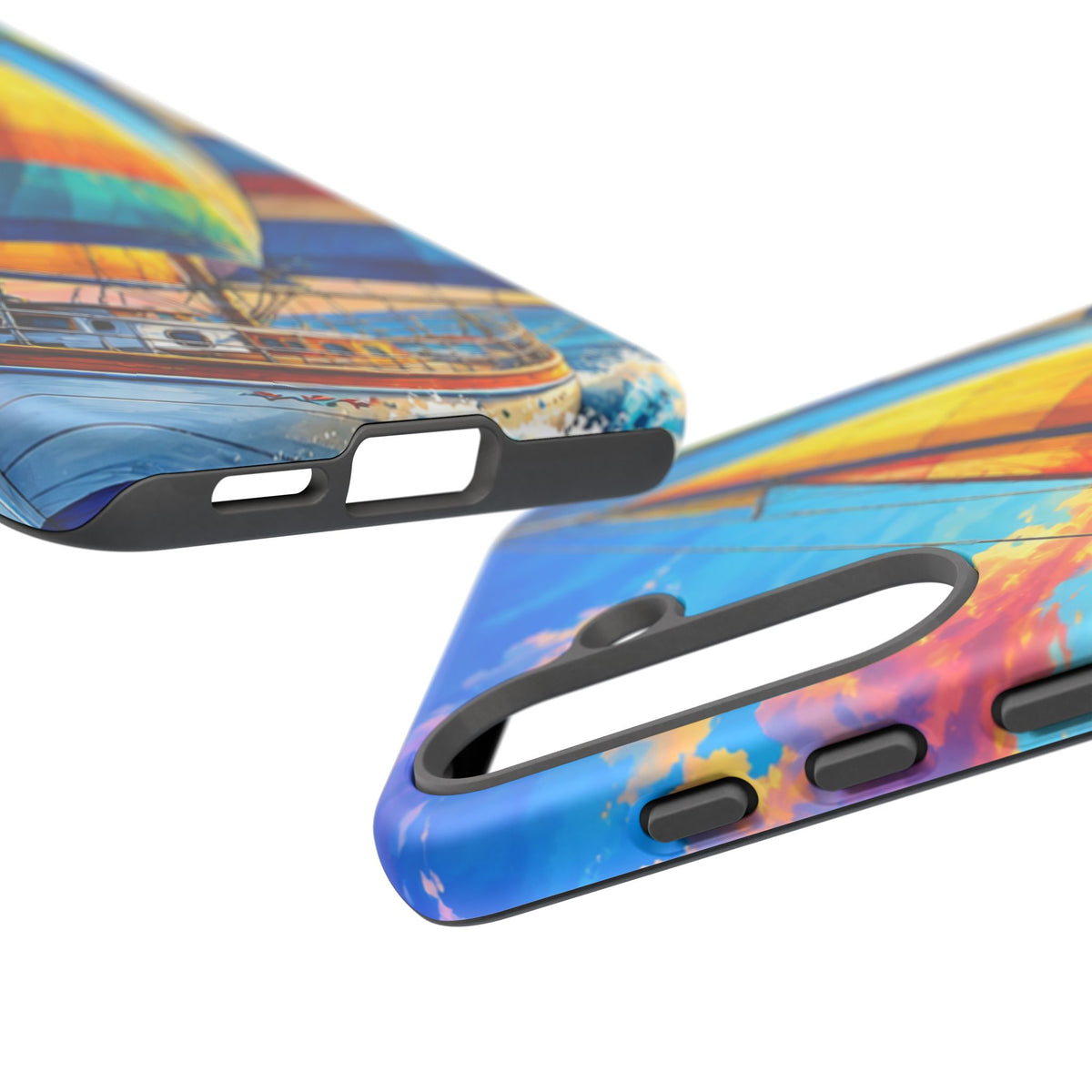 Sailboat Sunset Phone Case — Colorful Nautical iPhone Cover