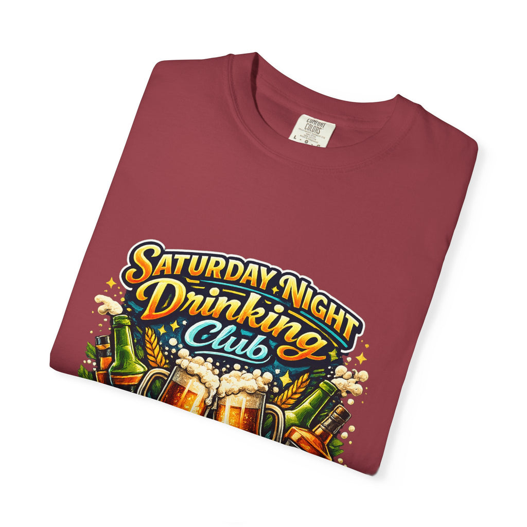 Saturday Night Drinking Club T-shirt | Beer Glasses, Bottles, Members Only