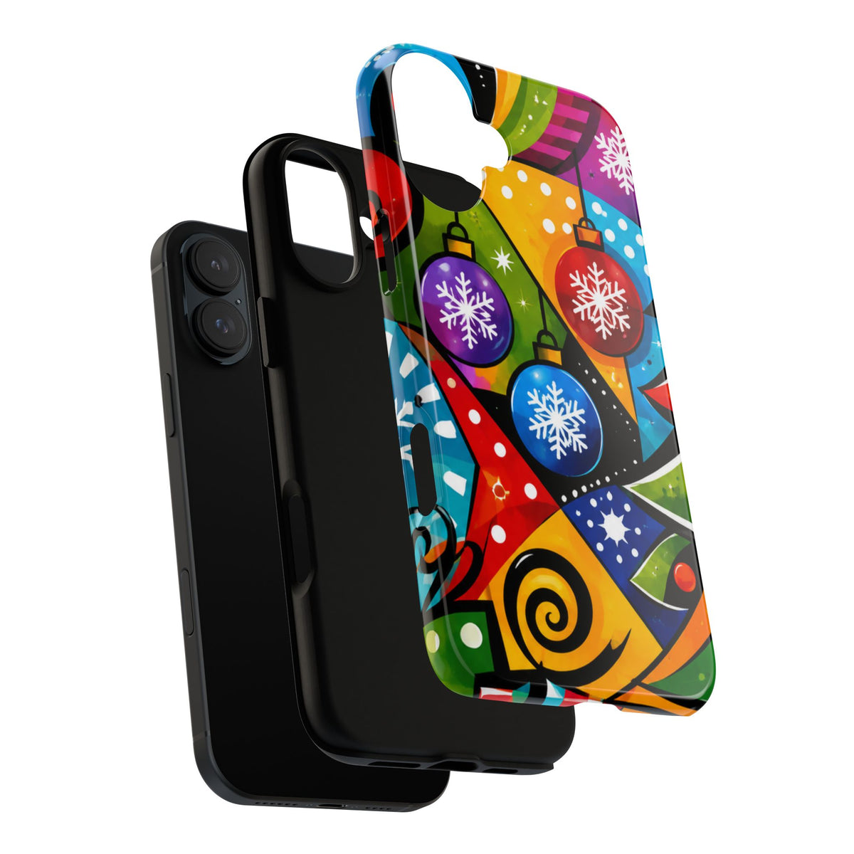 Holiday Ornament Phone Case — Colorful Festive Christmas Design