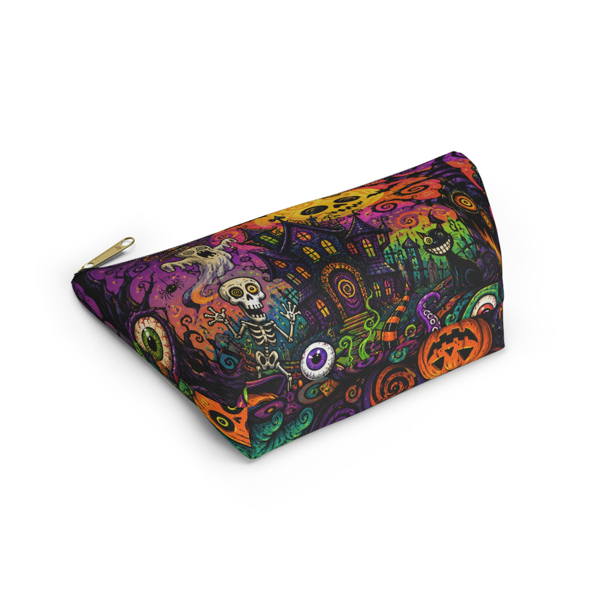 Spooky Halloween Haunted House Accessory Pouch