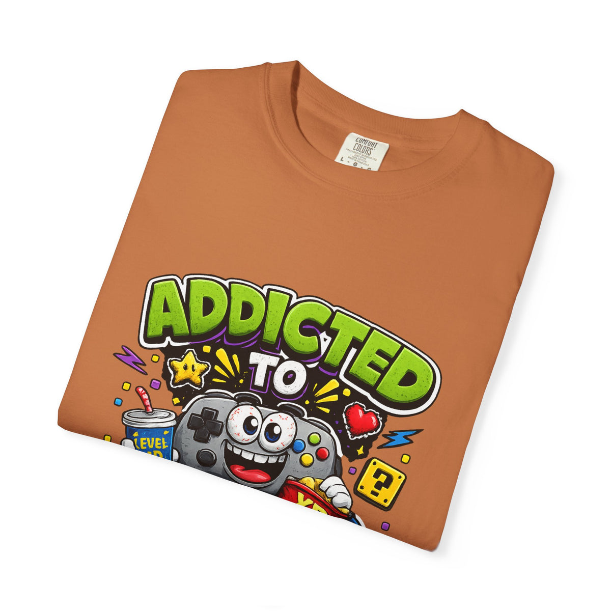 Addicted to Video Games T-Shirt | Gamer Controller Graphic Tee