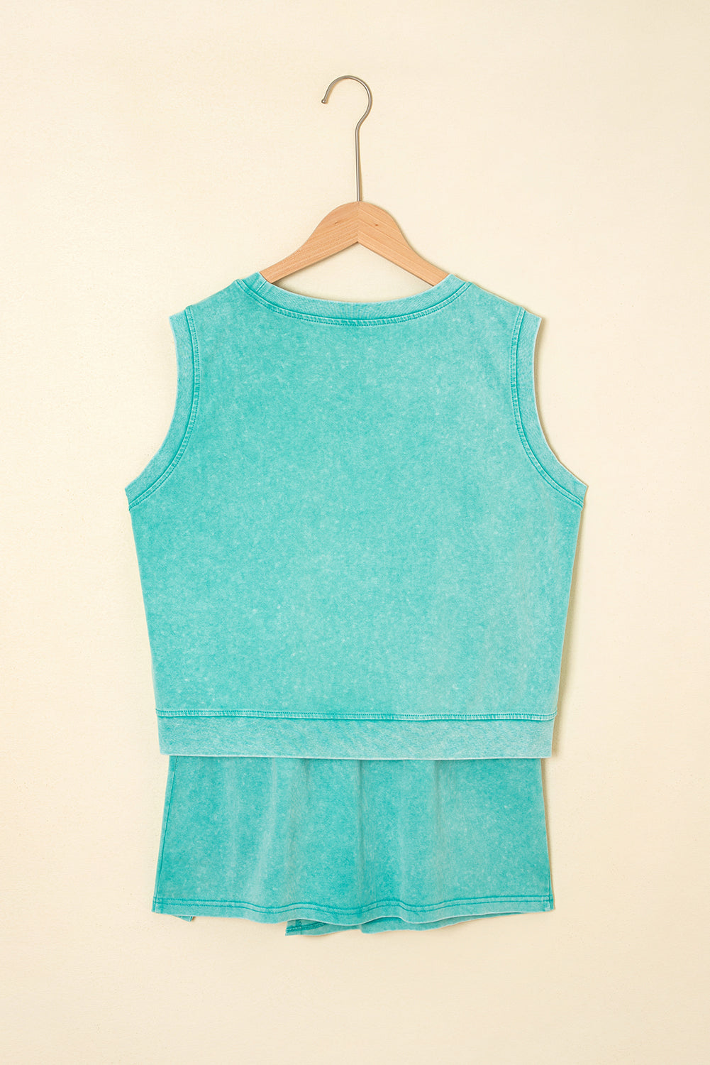 Solid Mineral Wash Tank Top & Lined Skort Set