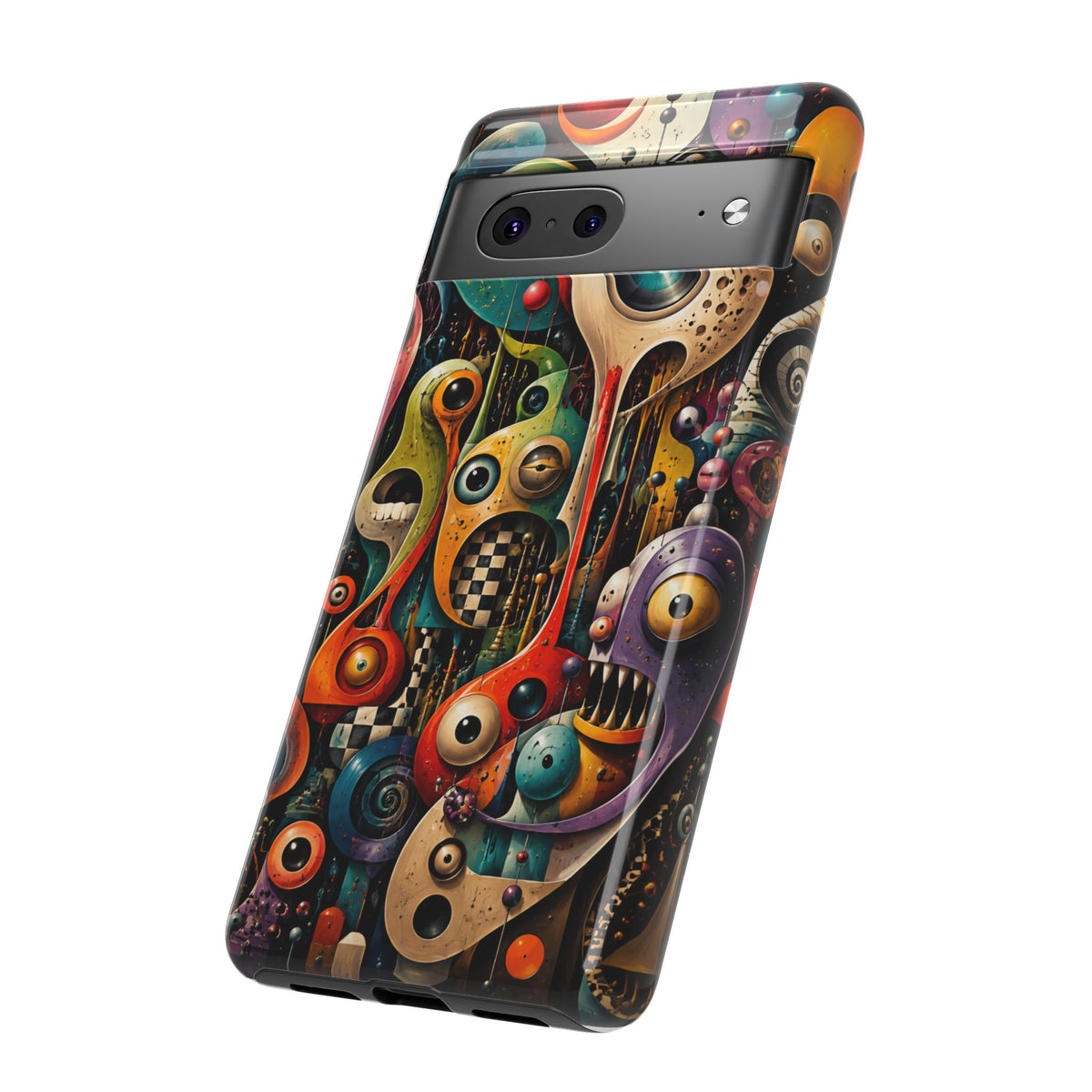 Surreal Monster Art Phone Case — Colorful Abstract Creature Design