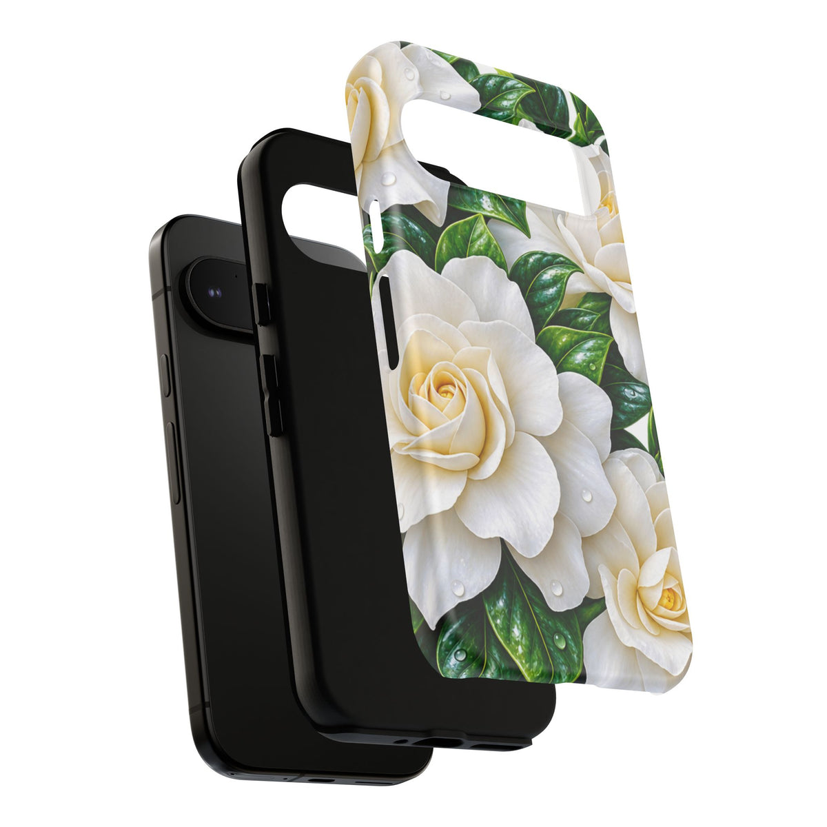 Floral Camellia Tough Case — White Gardenia Phone Cover