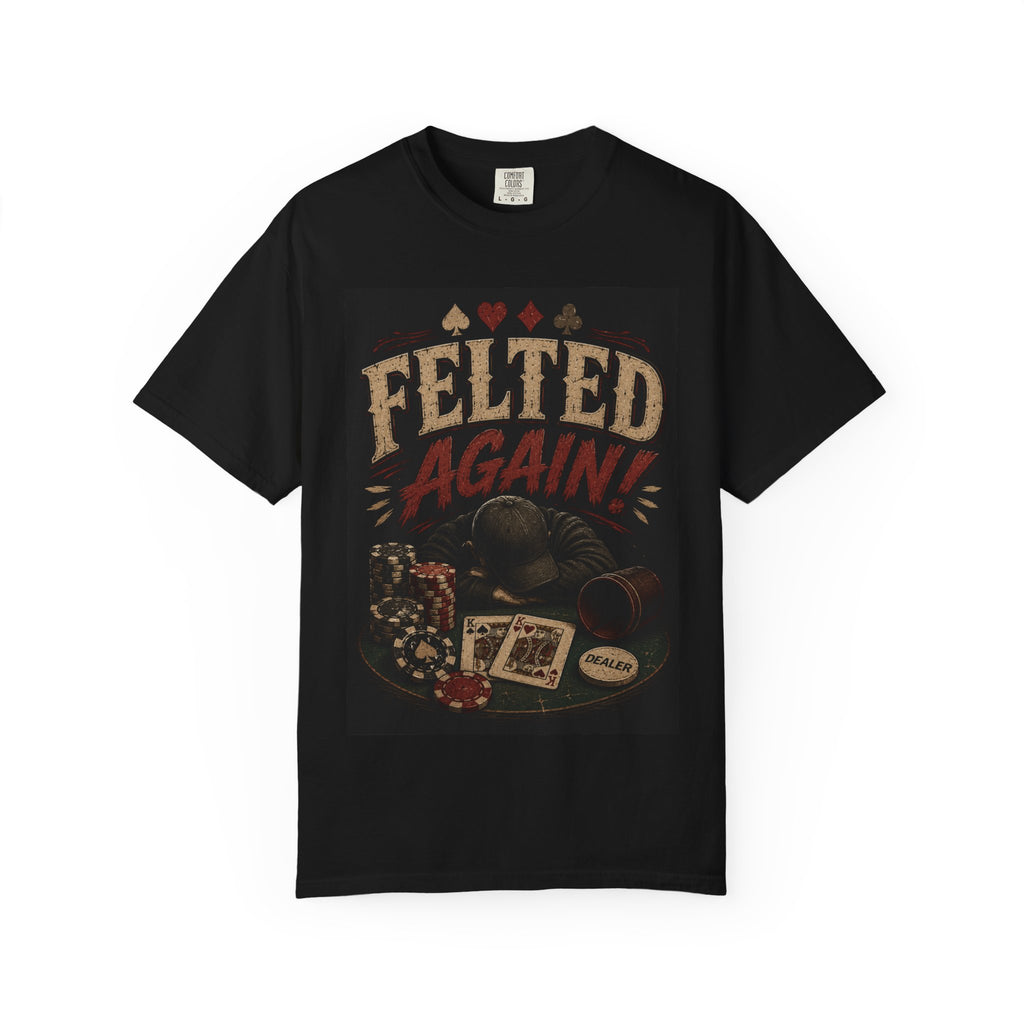 Felted Again Poker Chips T-shirt | Casino Cards, Vintage Gamble