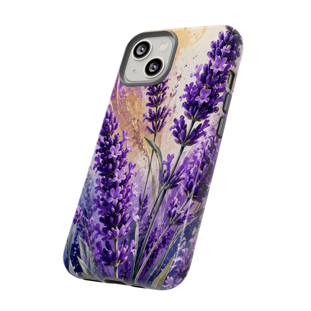 Lavender Bouquet Tough Phone Case — Protective Floral iPhone Case