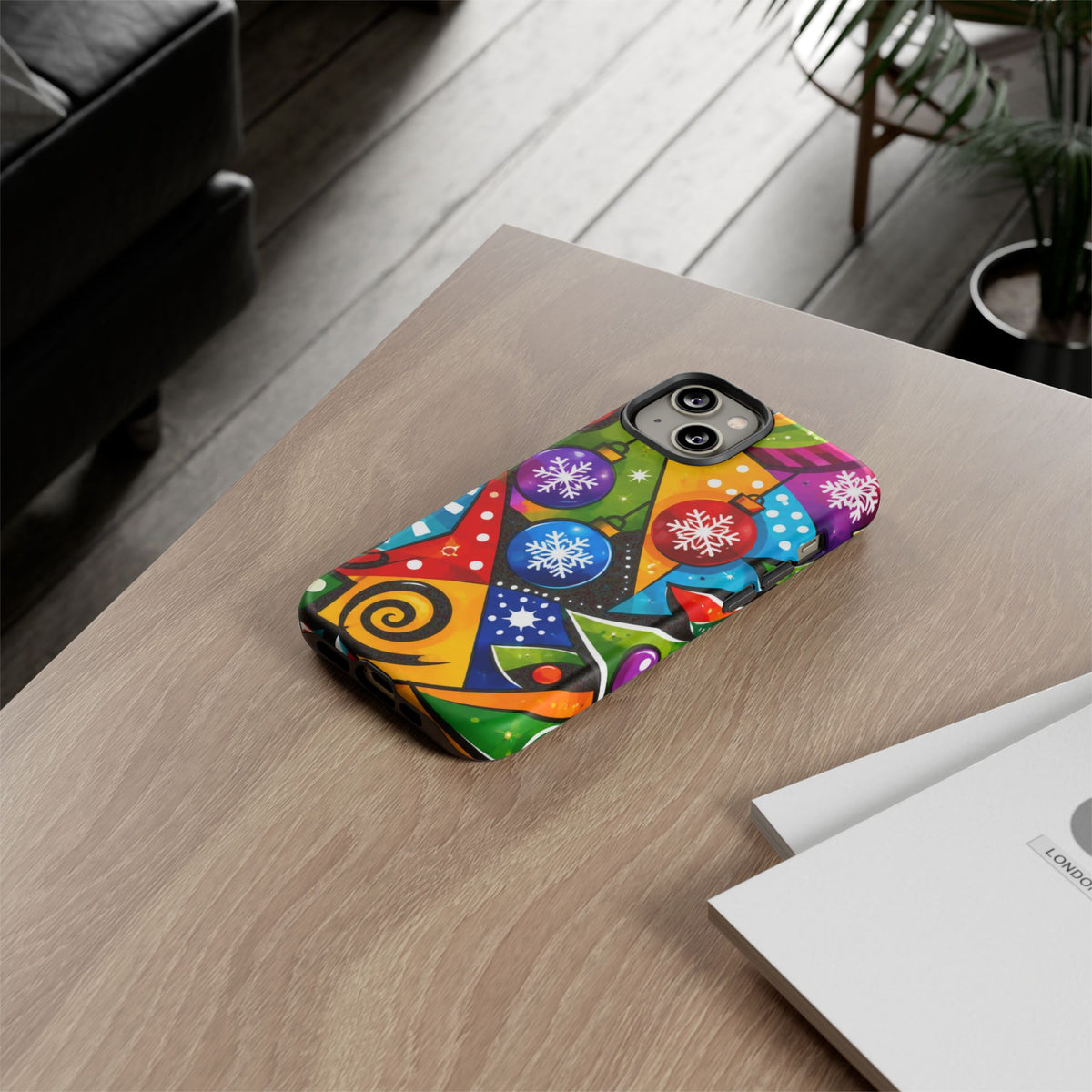 Holiday Ornament Phone Case — Colorful Festive Christmas Design