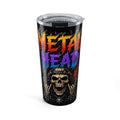 Metalhead Skull Tumbler 20oz | Rock Music Stainless Travel Cup