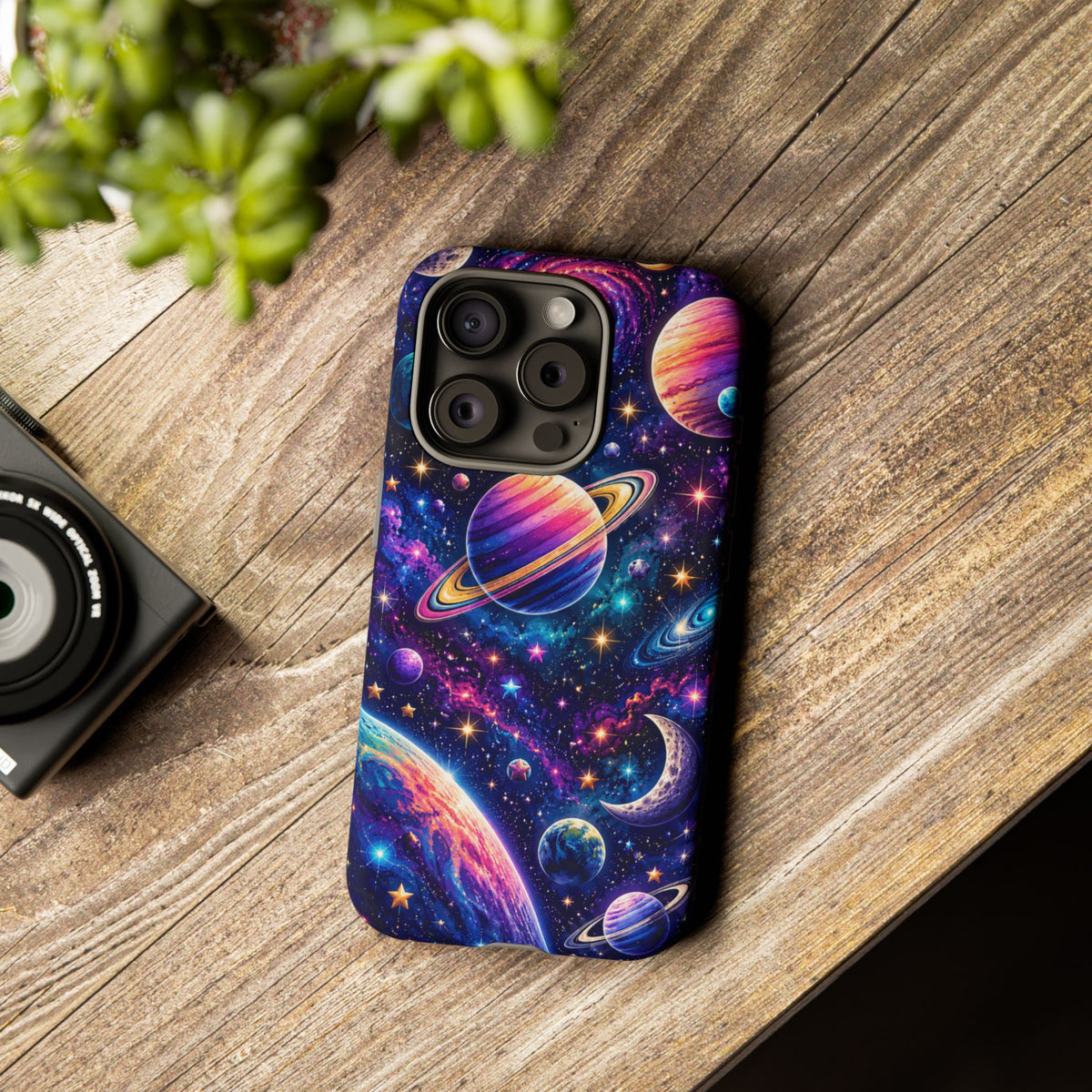 Colorful Galaxy Planets phone case | Tough Case