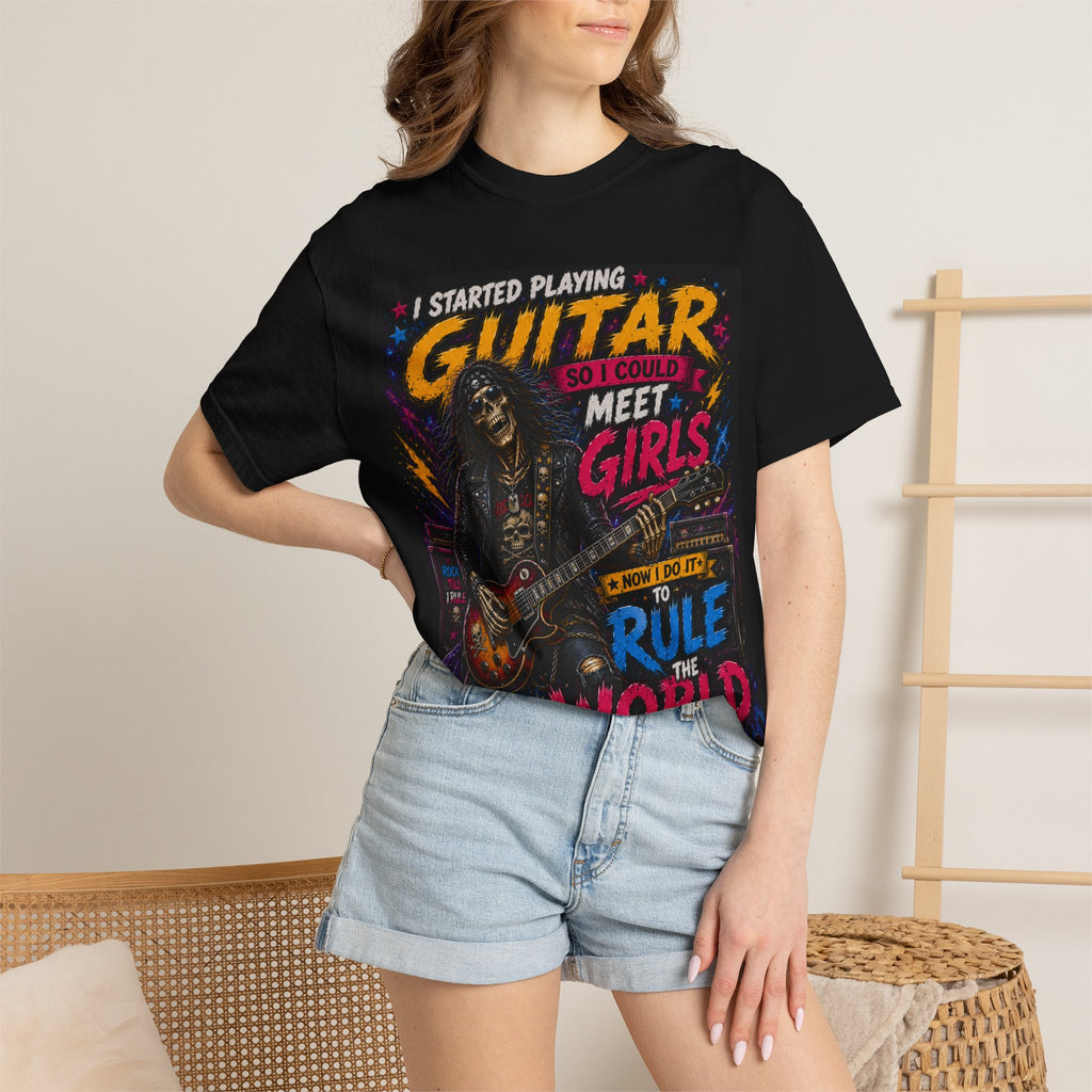Guitar Player Graphic Tee | I Started Playing Guitar T-Shirt