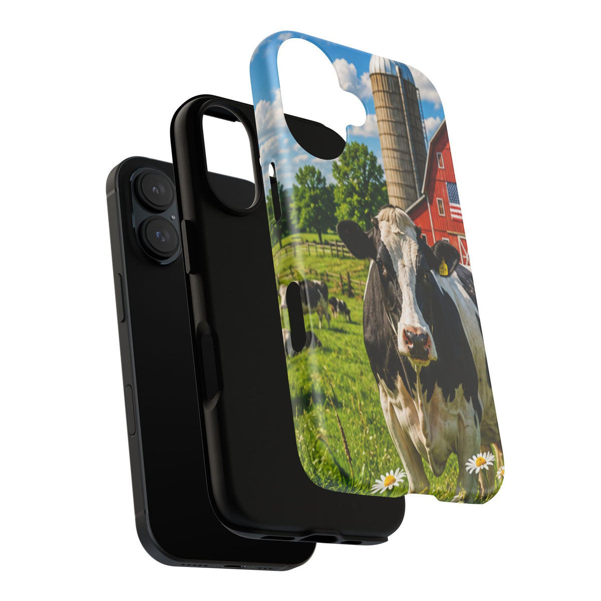 Cow Farm Phone Case — Rustic Barnyard iPhone Cover