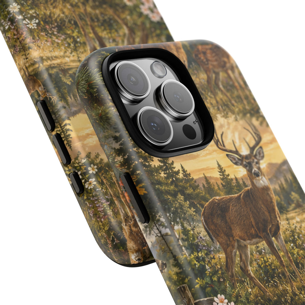 Deer Forest Phone Case — Woodland Bucks Nature iPhone Cover