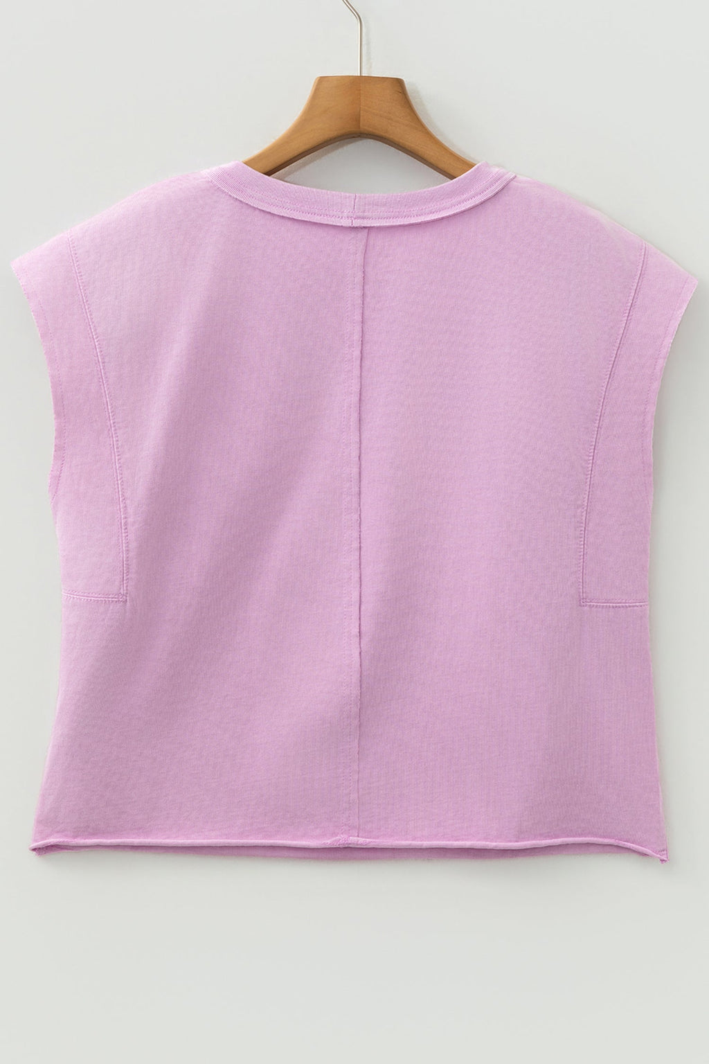 Solid Mineral Wash Boxy Tank Top
