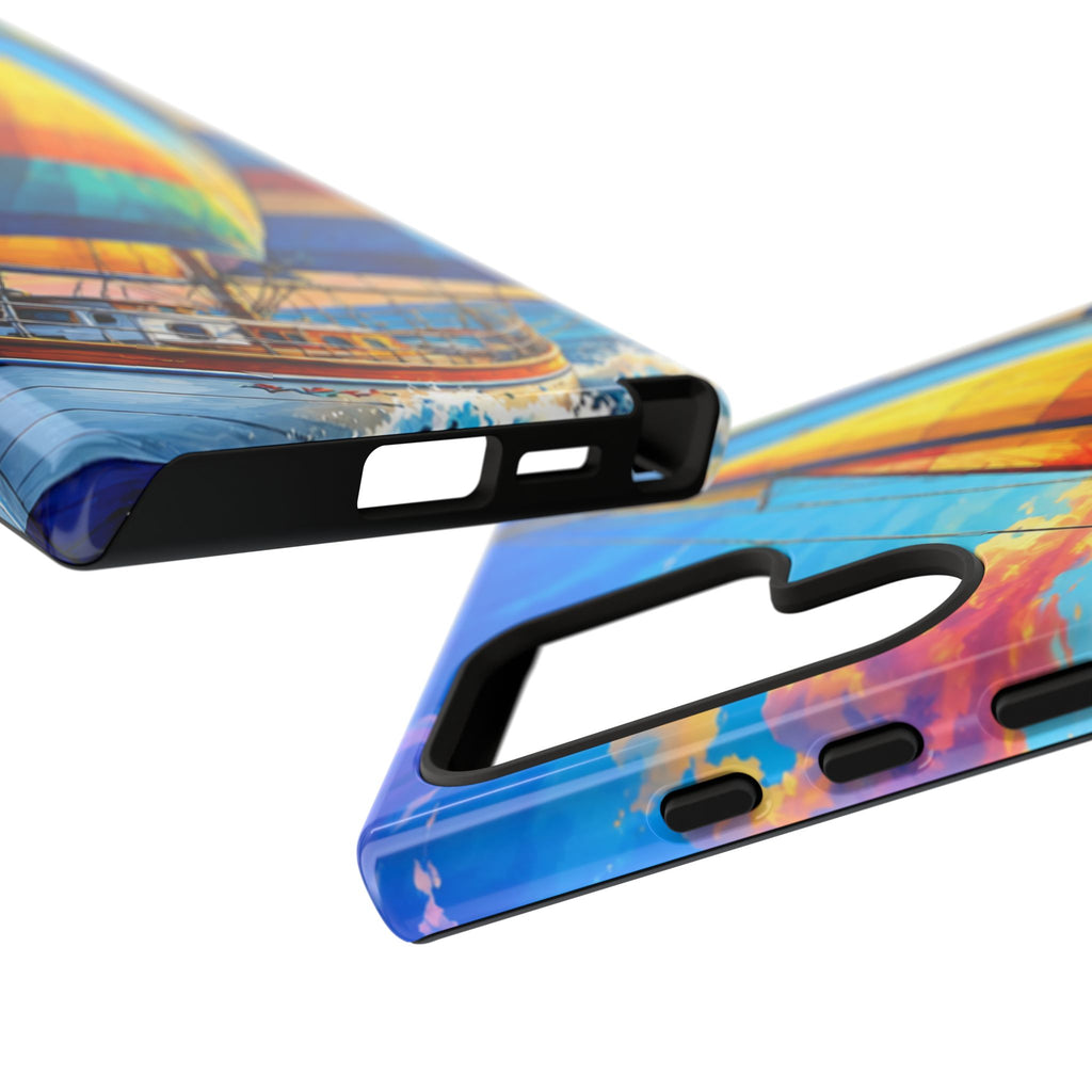 Sailboat Sunset Phone Case — Colorful Nautical iPhone Cover