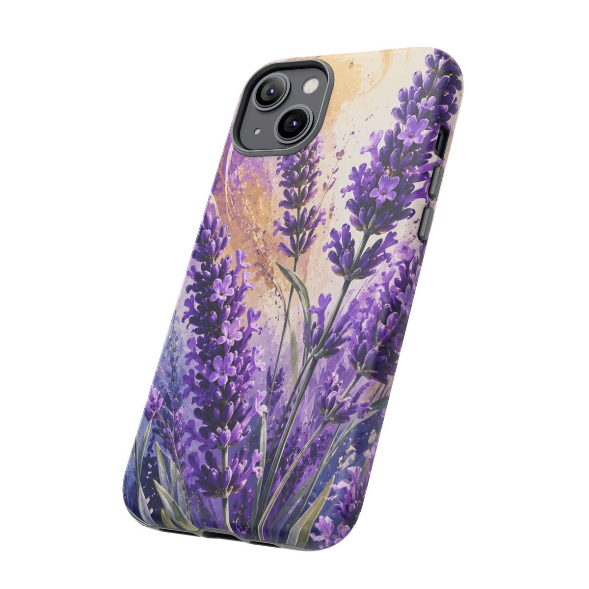 Lavender Bouquet Tough Phone Case — Protective Floral iPhone Case