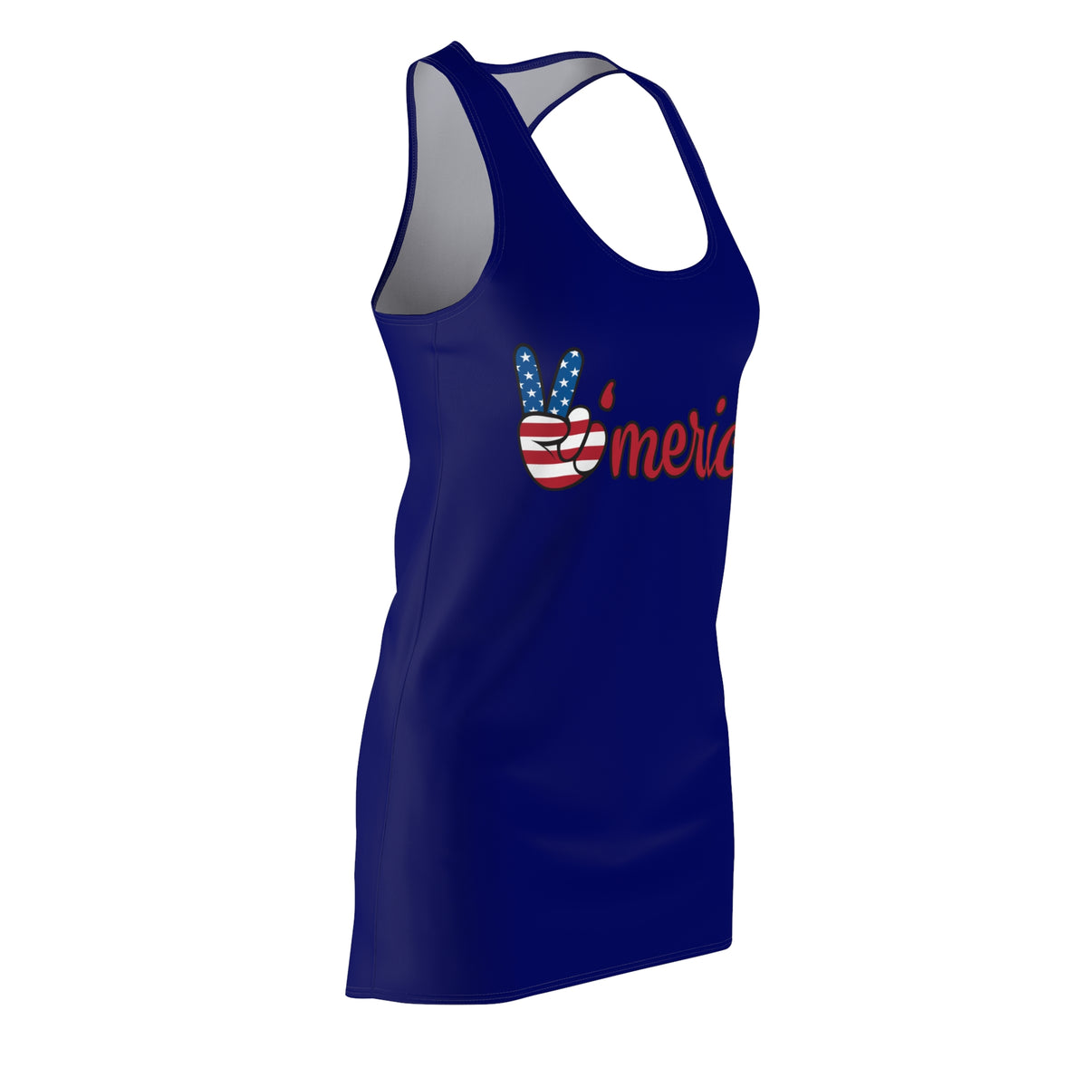 American Apple graphic Racerback Dress | Fourth of July