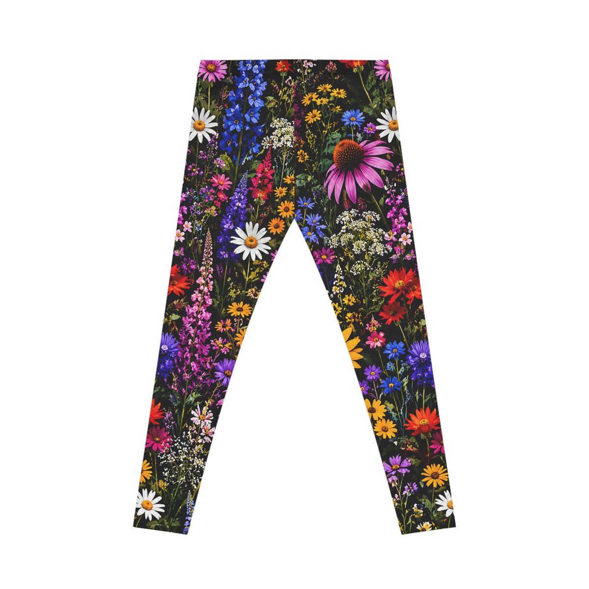 Floral Meadow Leggings – Vibrant Wildflower All-Over Print