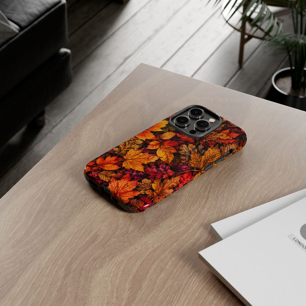 Autumn Leaves Tough Phone Case — Fall Foliage Protective Cover