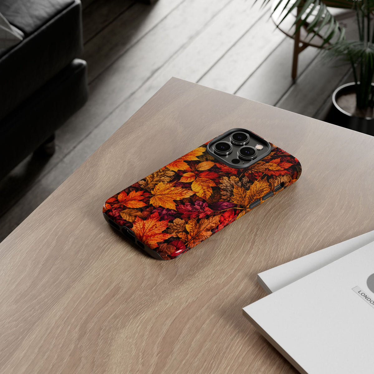 Autumn Leaves Tough Phone Case — Fall Foliage Protective Cover