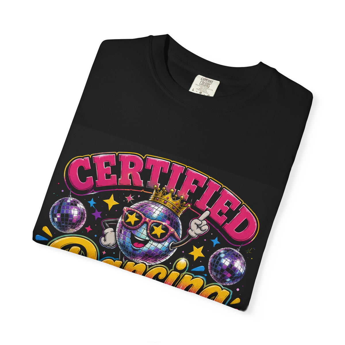 Certified Dancing Queen T-Shirt | Disco Skull Dance Graphic