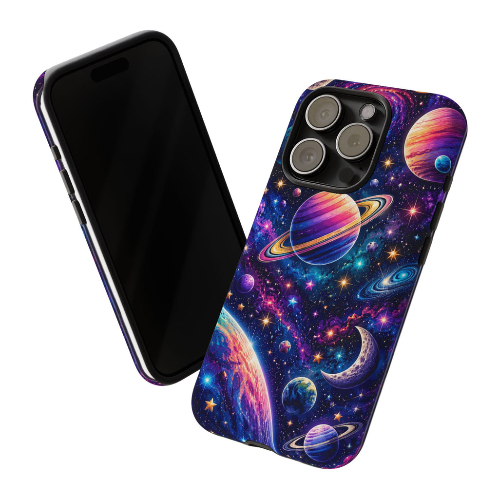 Colorful Galaxy Planets phone case | Tough Case