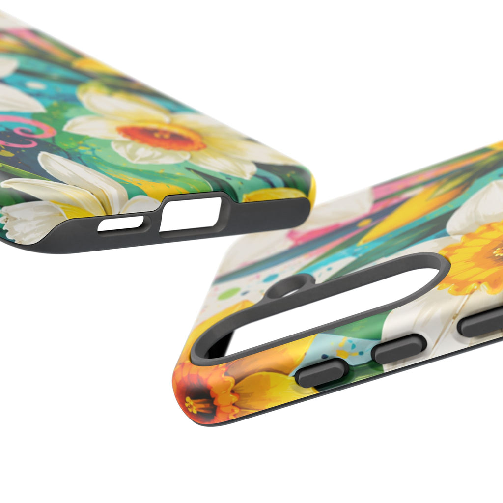 Daffodil Floral Phone Case — Bright Spring Garden Protective Cover