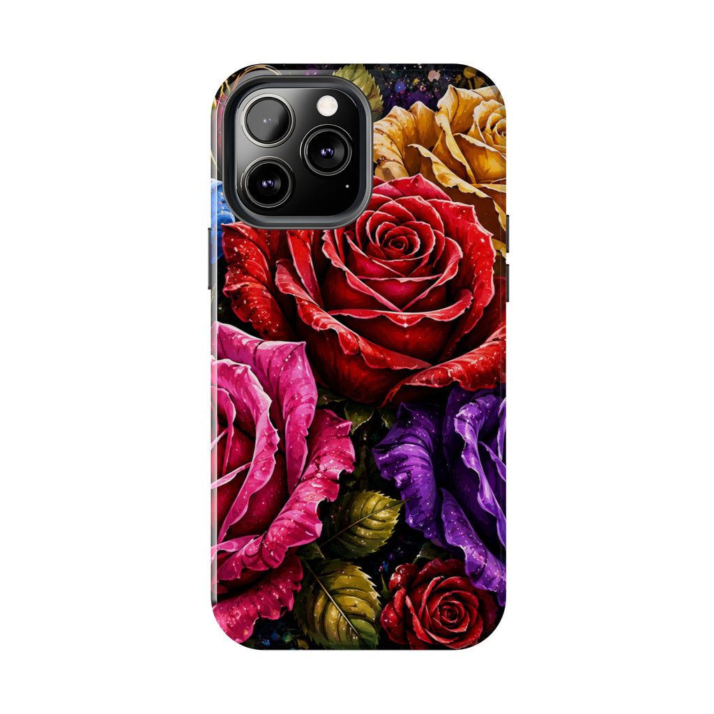 Tough Phone Case — Vibrant Rose Garden Protective Phone Cover