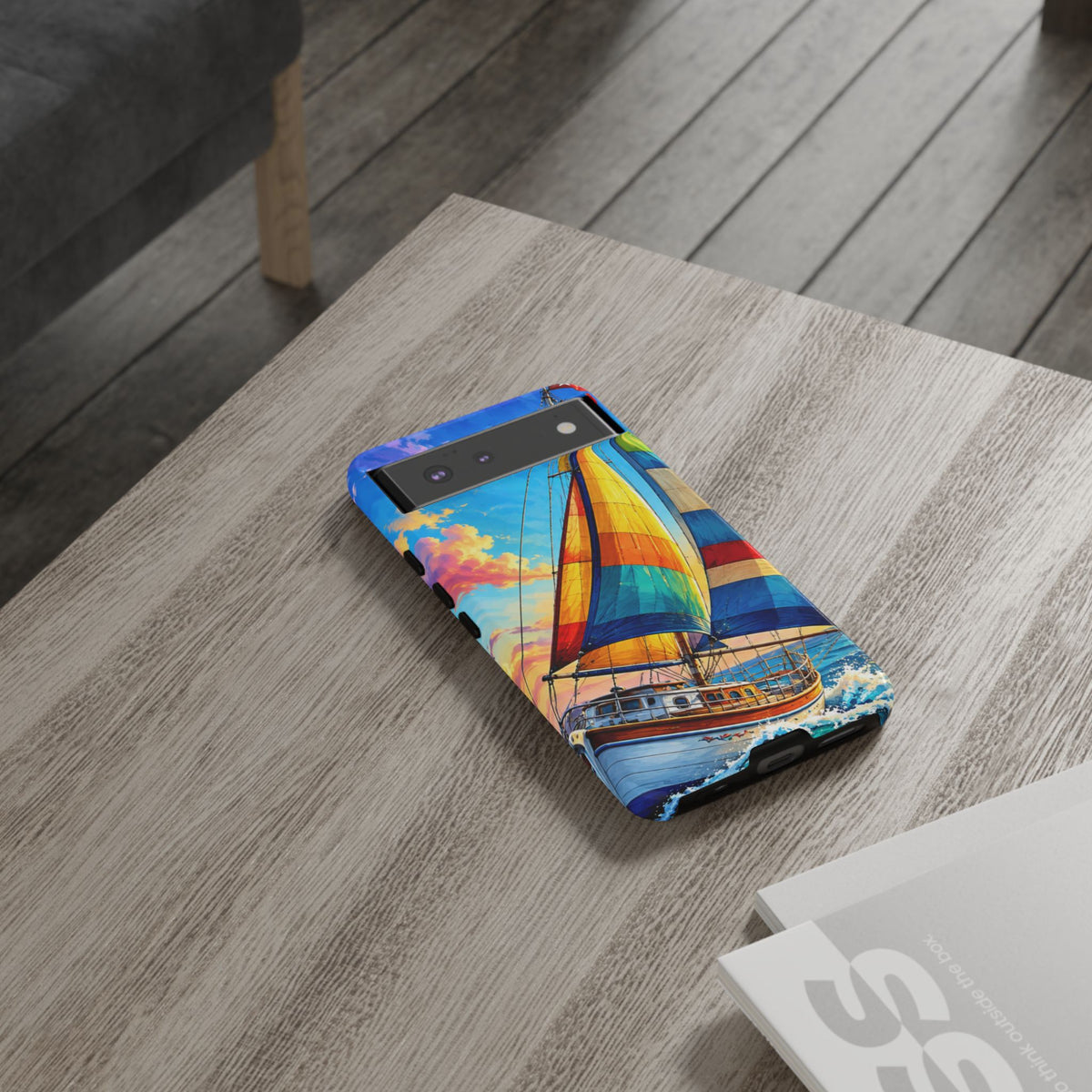 Sailboat Sunset Phone Case — Colorful Nautical iPhone Cover