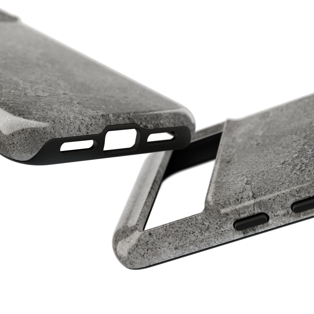 Concrete Texture Phone Case — Rugged Grey Protective iPhone Cover