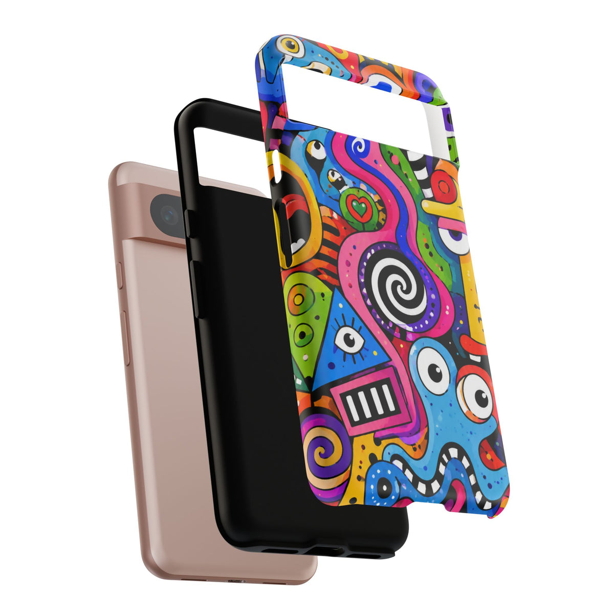 Colorful Abstract Doodle Tough Phone Case