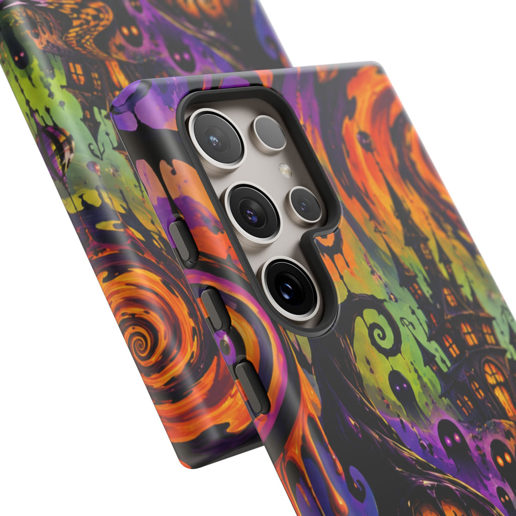 Phone Case — Psychedelic Haunted House Halloween Design