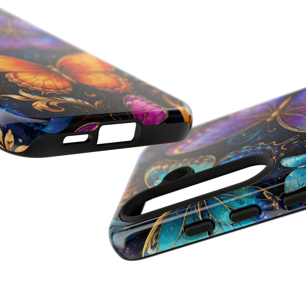 Butterfly Tough Phone Case — Colorful Floral Butterflies Protective Cover