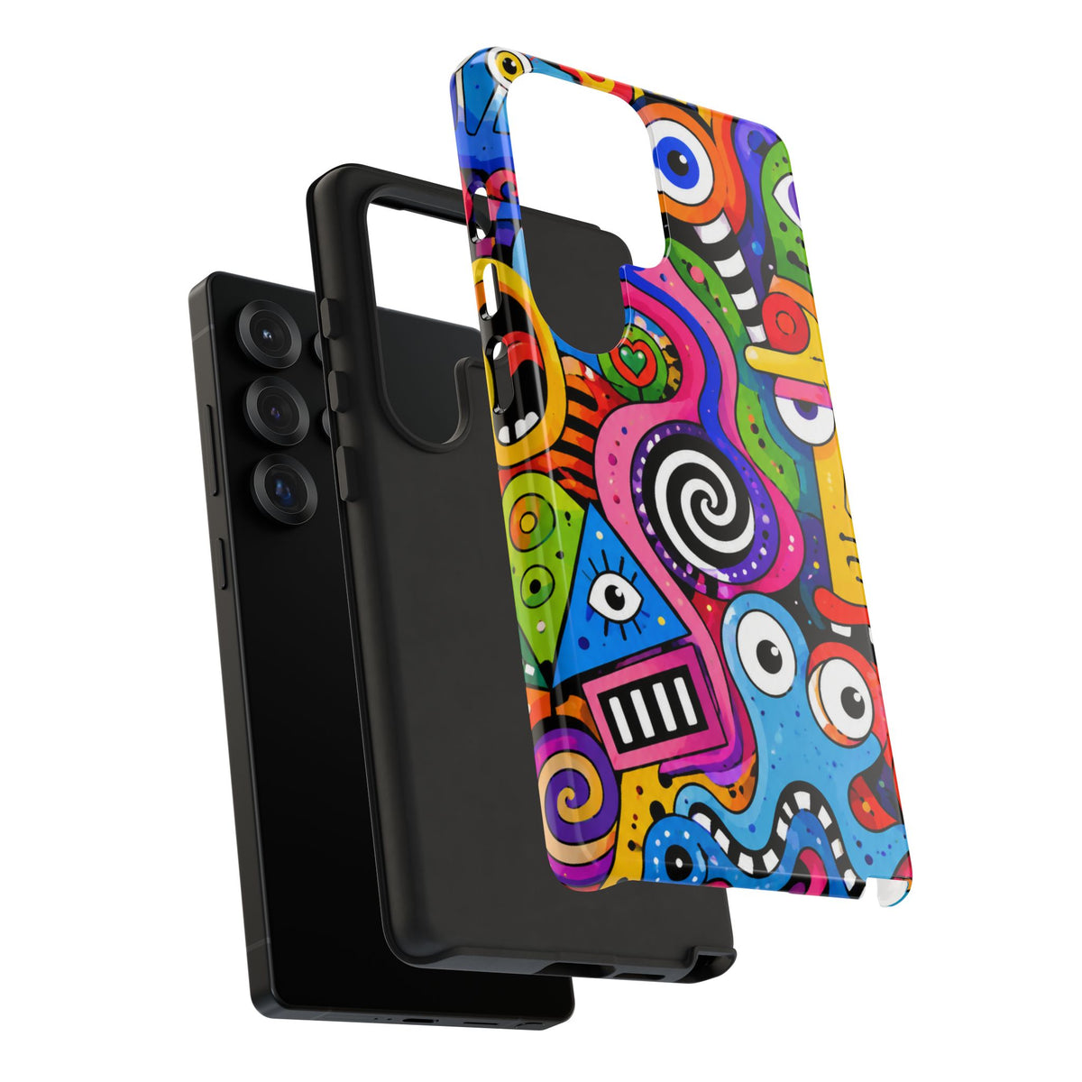 Colorful Abstract Doodle Tough Phone Case