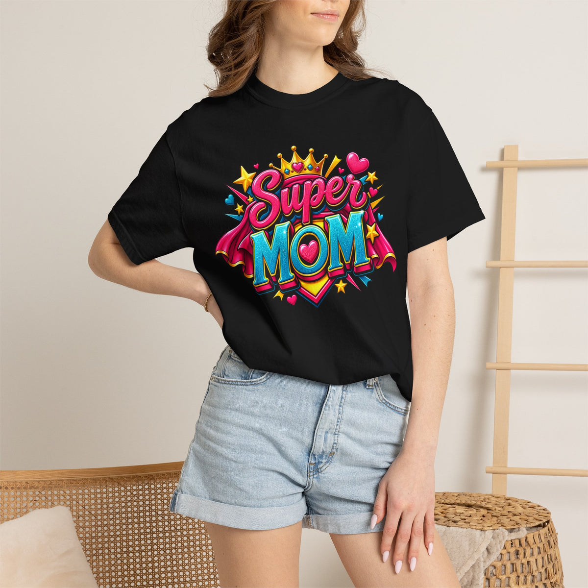 Super Mom T-Shirt — Colorful Comic-Style Mother's Day Tee