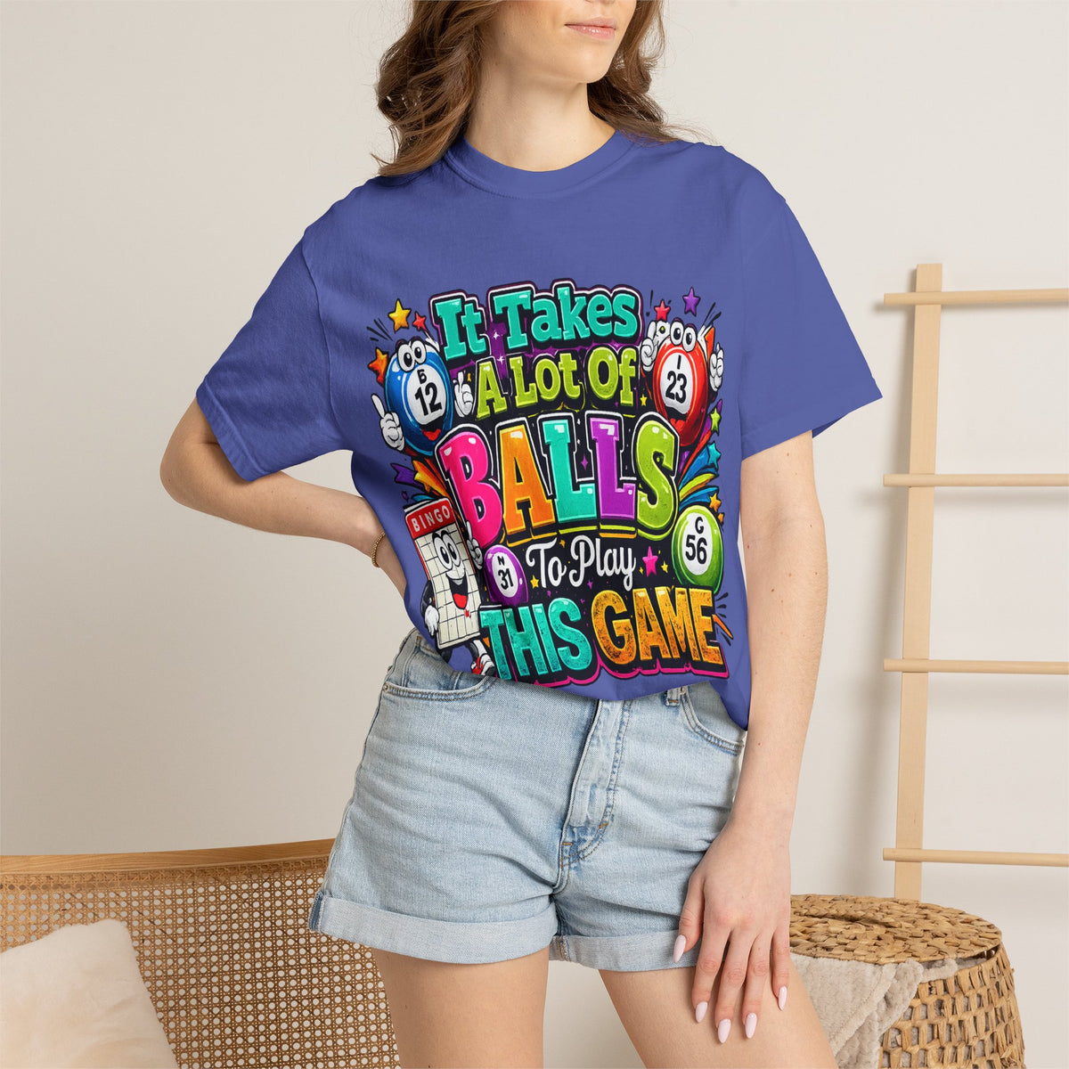 It Takes a Lot of Balls to Play This Game T-Shirt | Bingo Graphic
