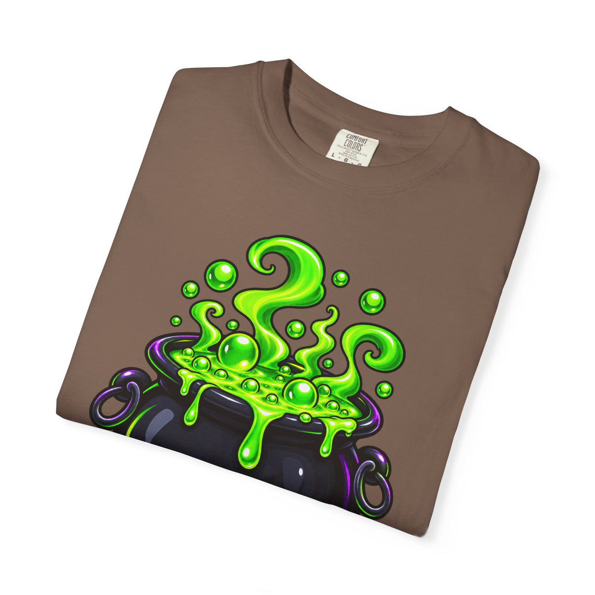 Glowing Witch Cauldron T-shirt | Spooky Halloween Potion Tee