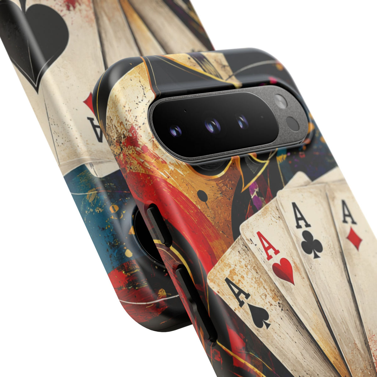 Casino Poker Ace Phone Case — Vintage Playing Cards & Chips Protective Cover