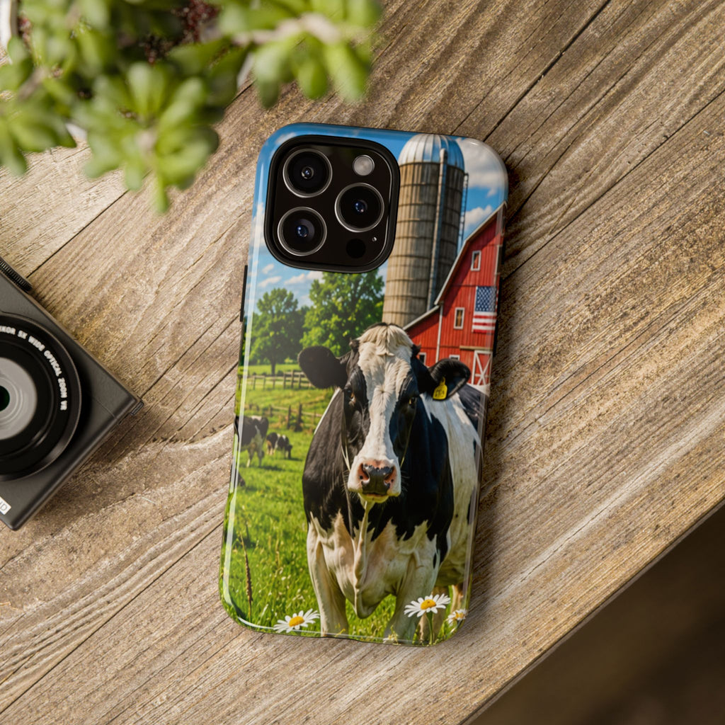 Cow Farm Phone Case — Rustic Barnyard iPhone Cover