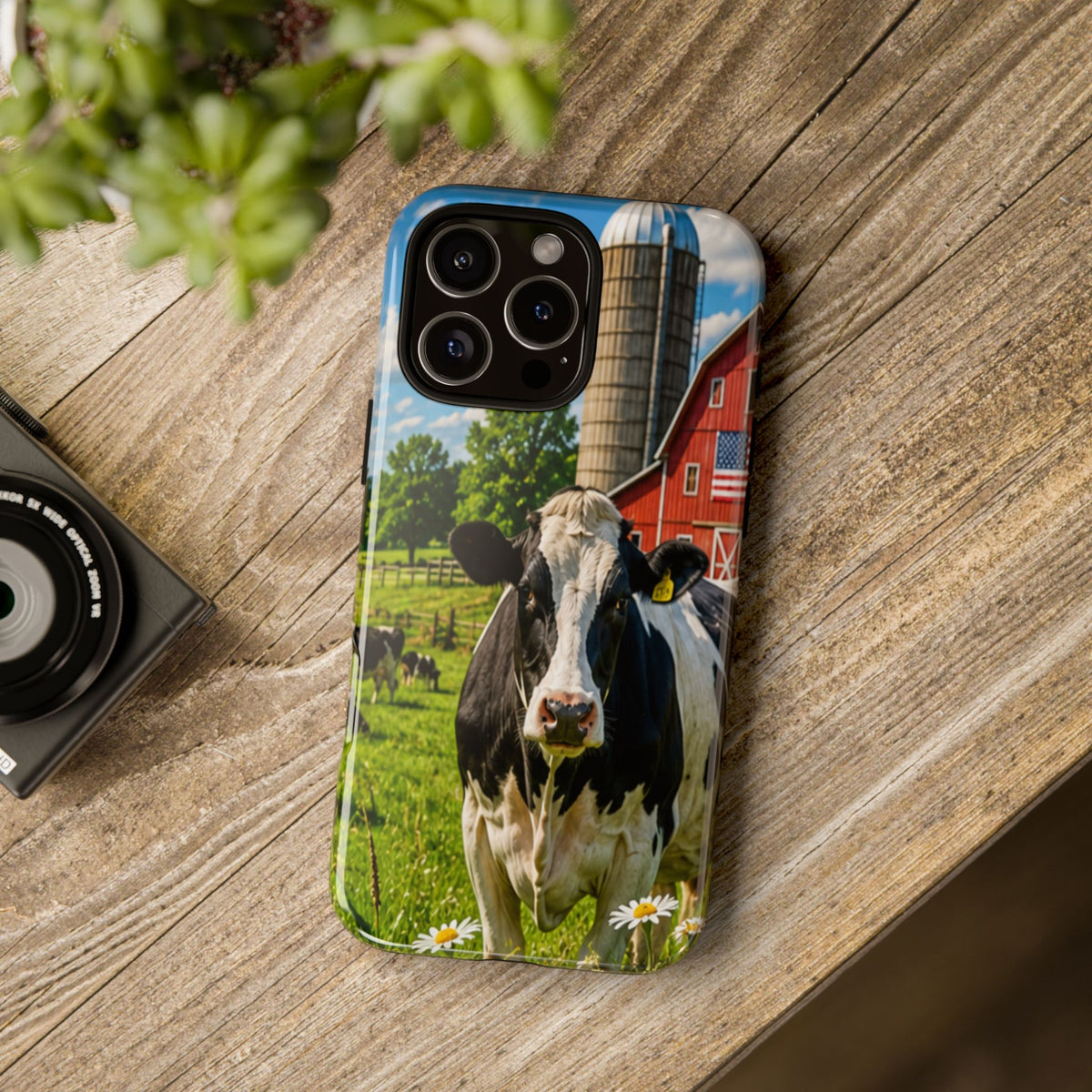 Cow Farm Phone Case — Rustic Barnyard iPhone Cover