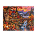 Autumn Cottage 520/1014-Piece Jigsaw Puzzle — Grateful Thankful Blessed Fall Scene