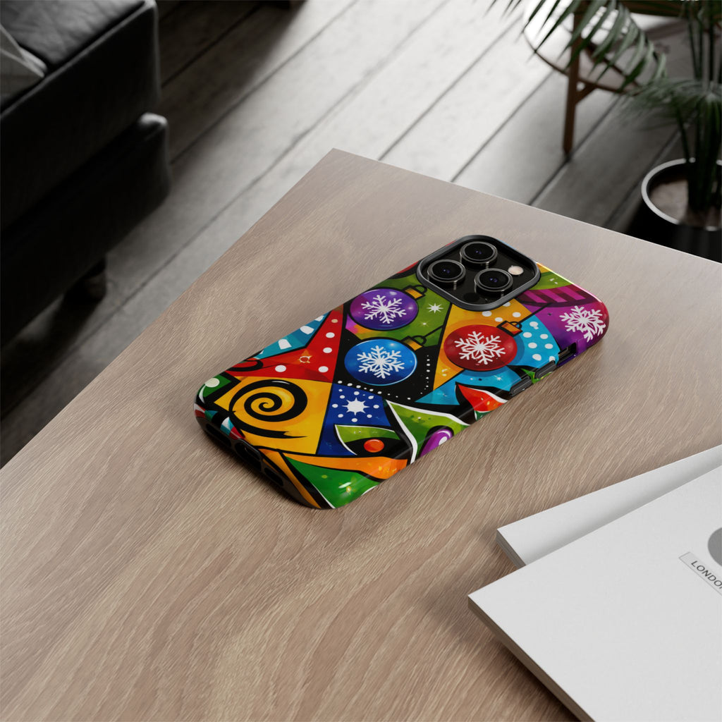 Holiday Ornament Phone Case — Colorful Festive Christmas Design
