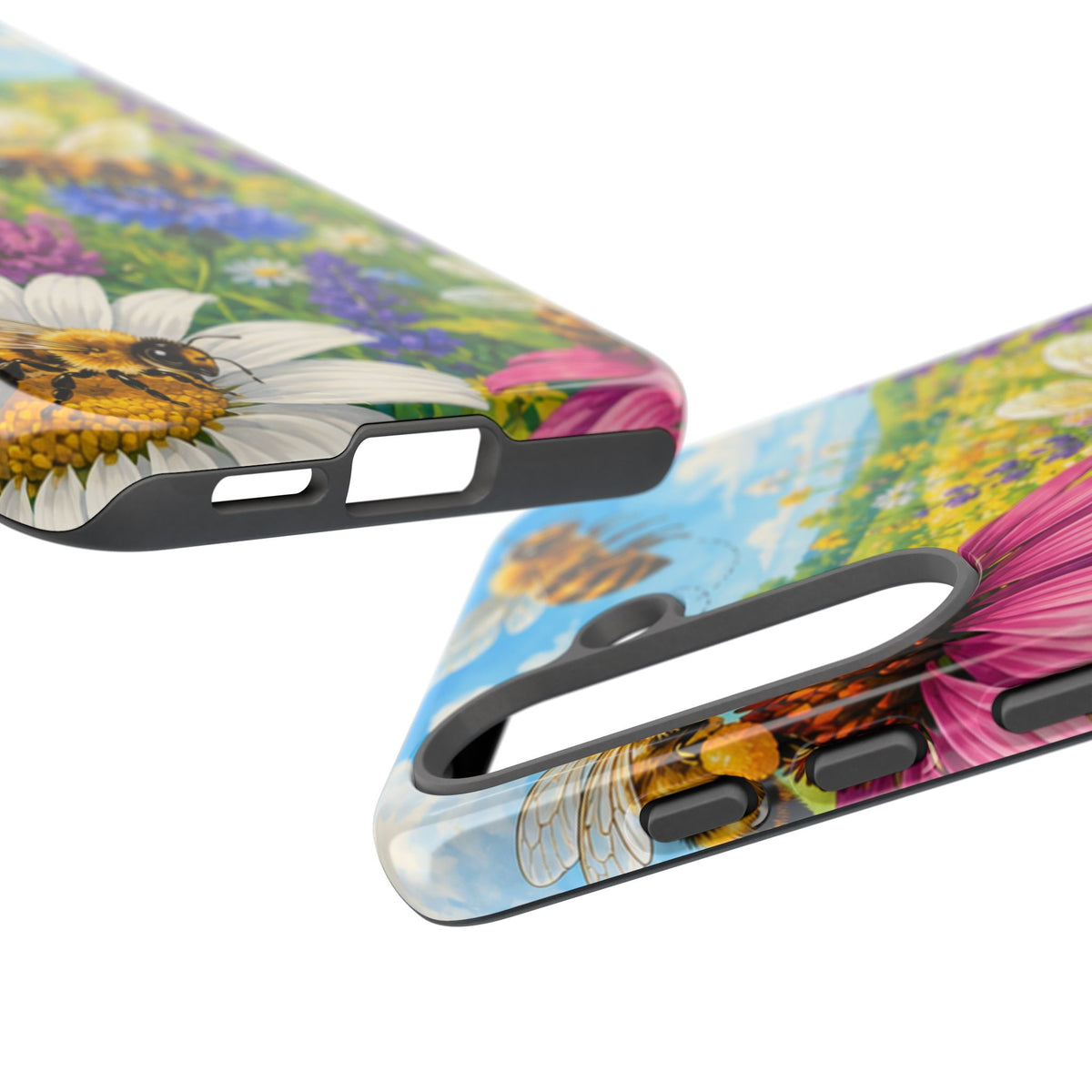 Bee Meadow Phone Case — Floral Honeybee Protective Cover